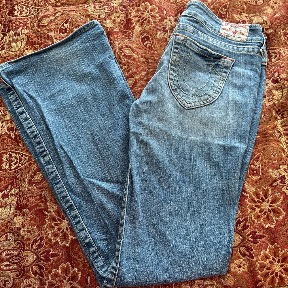 TRUE RELIGION WOMENS JEANS BOOTCUT SIZE 32 EXCELLENT CONDITION ❤️❤️❤️
